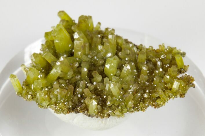 Apple-Green Pyromorphite Crystal Cluster - China #179696